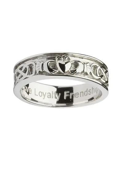 Sterling Silver Gents Corrib Claddagh Ring